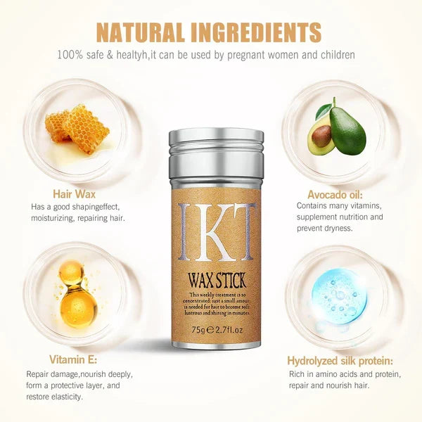 IKT Hair Wax Stick, Styling Wax for Smooth Wigs